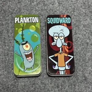 Vintage 2004 Spongebob Burger King Watches Squidward and Plankton Collectible